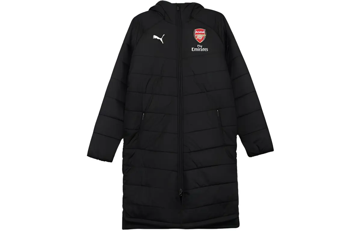 PUMA Puffer Jackets Men's Black Hooded Moderate