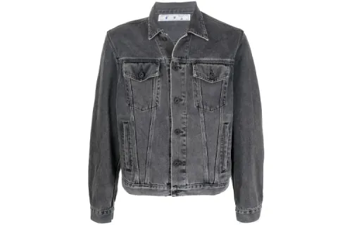 OFF WHITE FW21 Denim Jacket Men's Gray