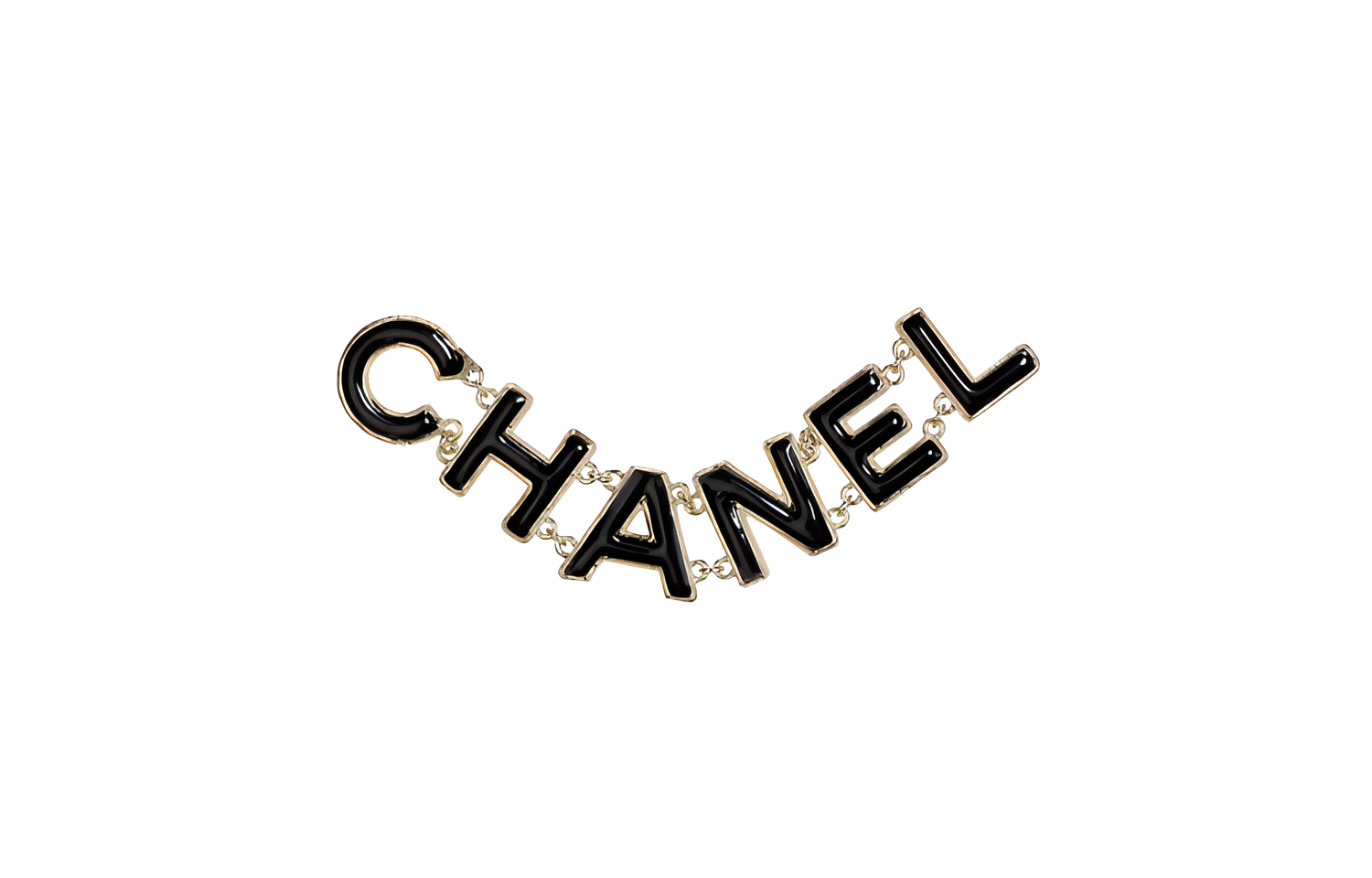 Женская брошь Chanel (черная)