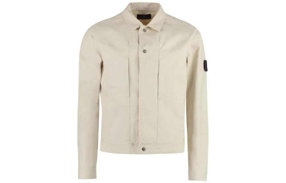 STONE ISLAND Jackets Men's Khaki Lapel Moderate