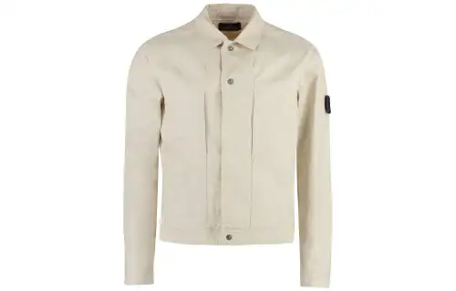 STONE ISLAND Jackets Men's Khaki Lapel Moderate Other