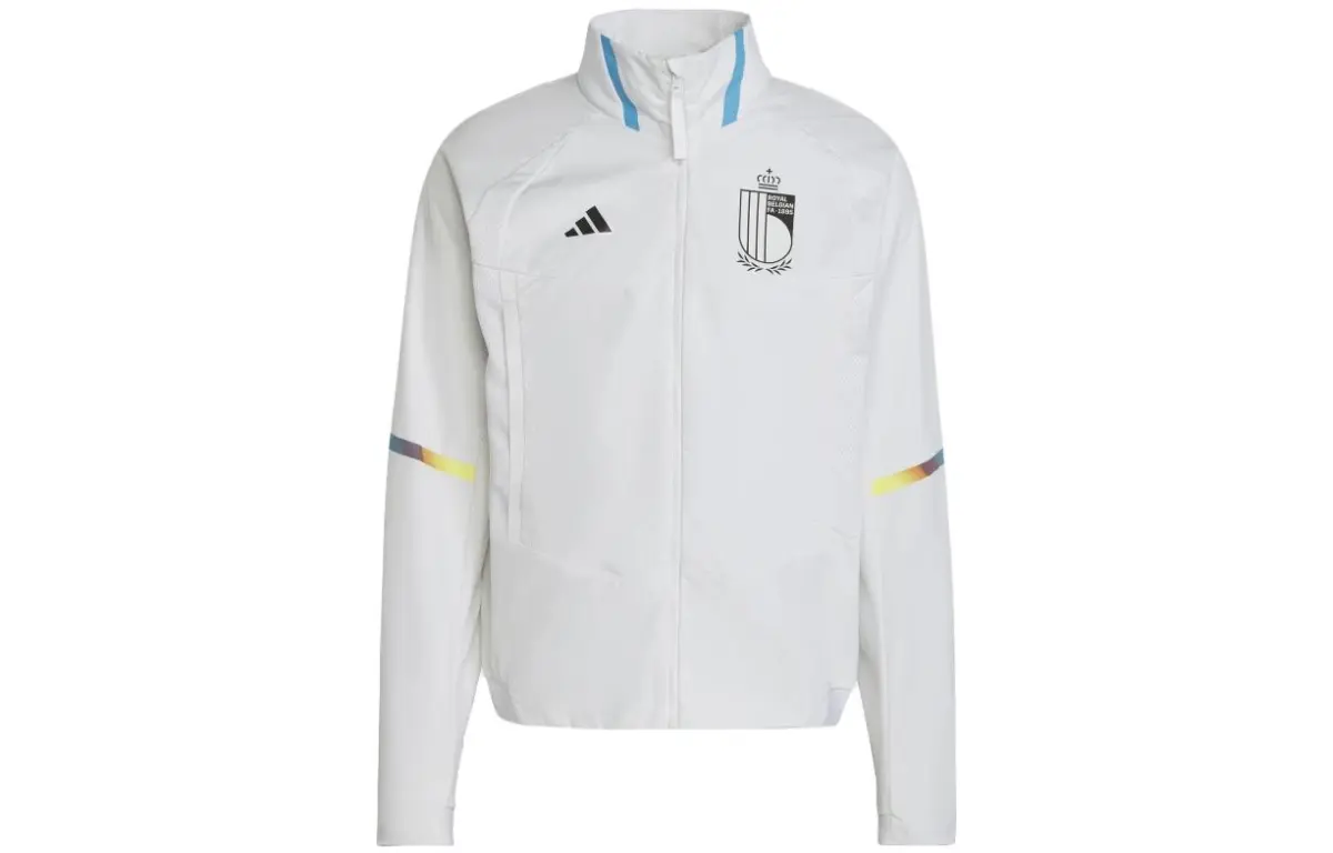 Adidas Jackets Men's White Stand Collar Moderate Other