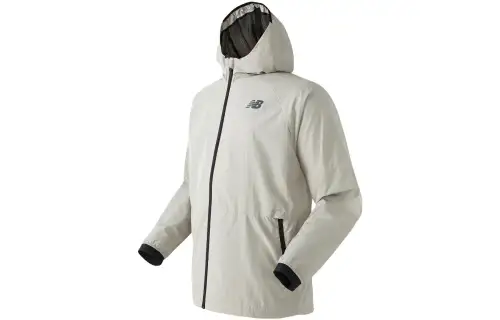 New Balance Jackets Men's Beige Hooded Moderate Other