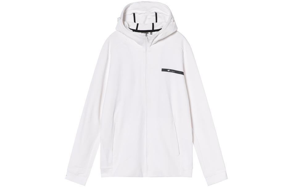 New Balance Jackets Men's White Hooded Moderate Other