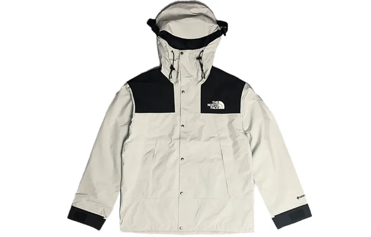 THE NORTH FACE 1990 Waterproof And Windproof Windbreaker Jacket Unisex Light Gray