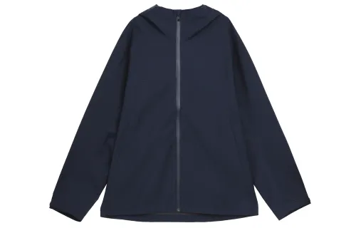 UNIQLO Jackets Men's Navy Blue Hooded Moderate Other