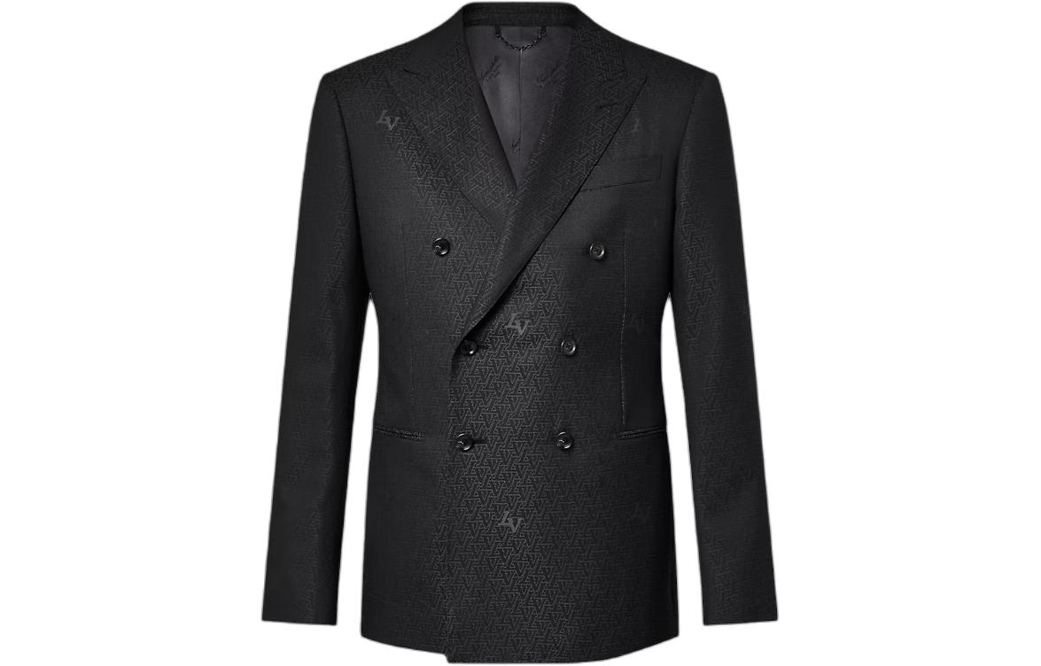 LOUIS VUITTON Double-Breasted Wool Pont Neuf Jacket