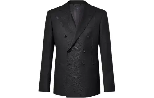 LOUIS VUITTON Double-Breasted Wool Pont Neuf Jacket