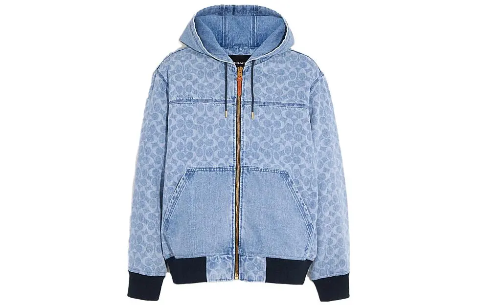 COACH SS23 Denim Jacket Men's Blue