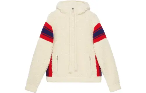 GUCCI Velvet Jackets Men's Beige Hooded Moderate Other