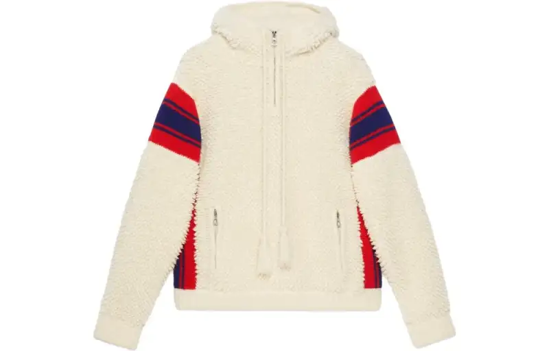 GUCCI Velvet Jackets Men's Beige Hooded Moderate Other