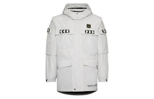 EVISU Down Jacket Men's Light Gray
