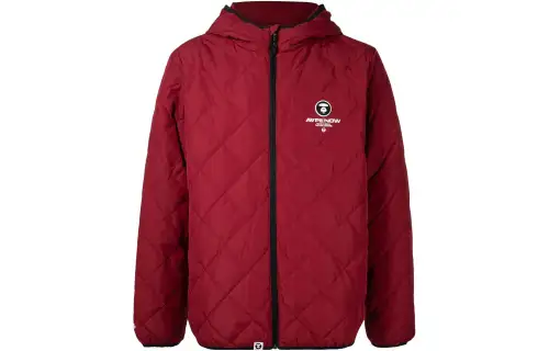 A BATHING APE Jackets Men's Red Hooded Moderate Other