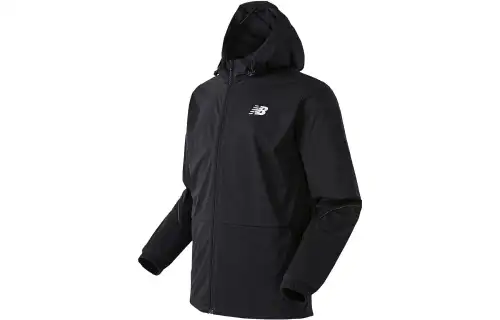 New Balance Jackets Men's Black Hooded Moderate Other
