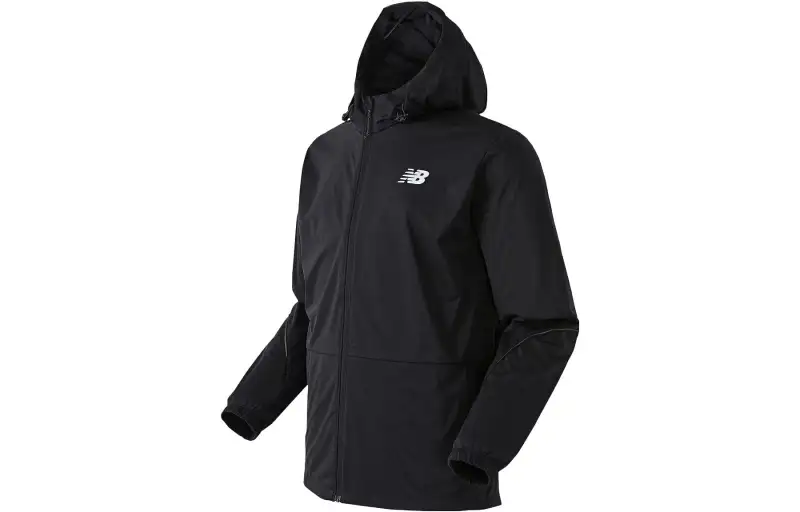 New Balance Jackets Men's Black Hooded Moderate Other