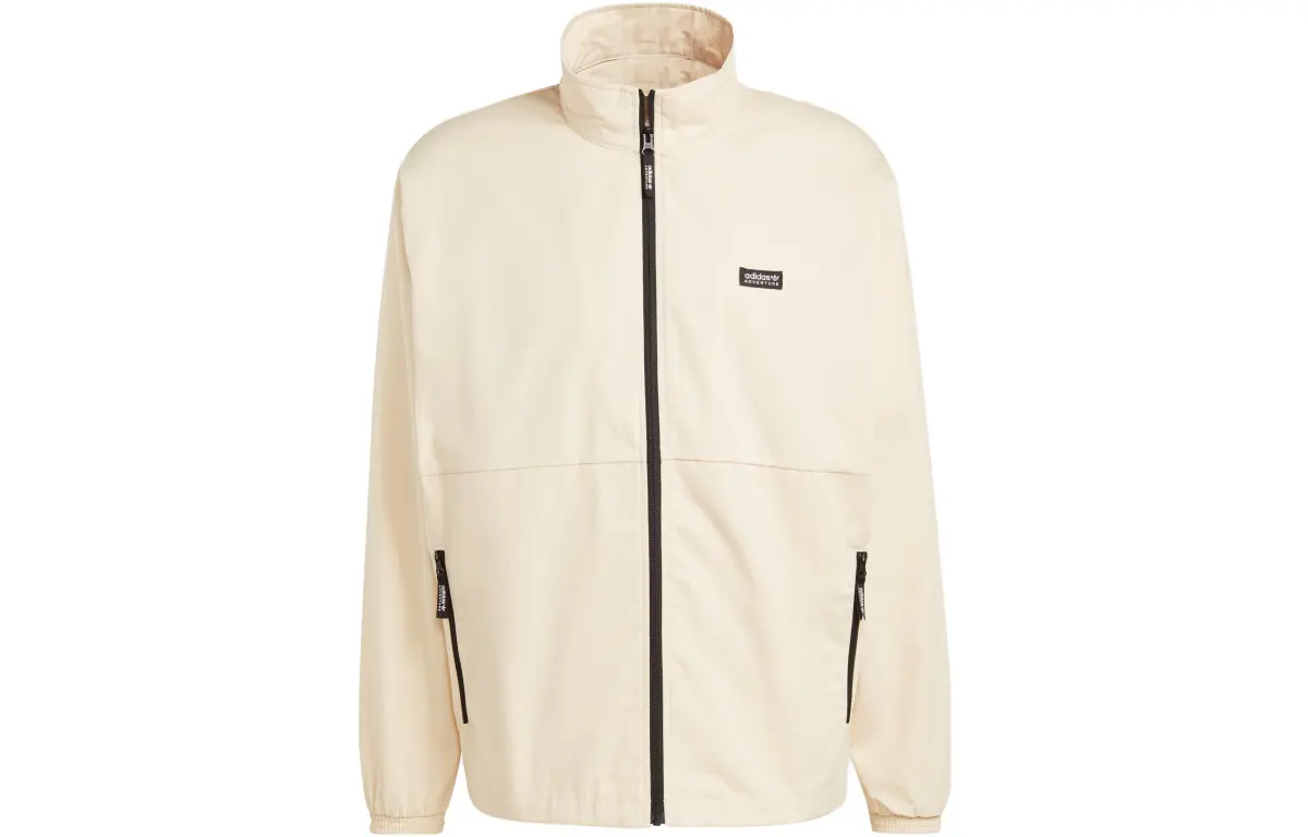 Adidas Originals Adventure Nature Jackets Men's Sand Strata Stand Collar Moderate Straight Fit
