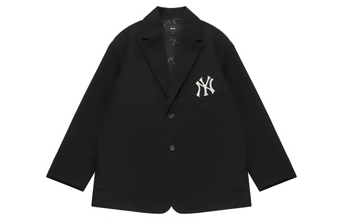 MLB New York Yankees Business Suits Unisex Black Suit Collar Moderate