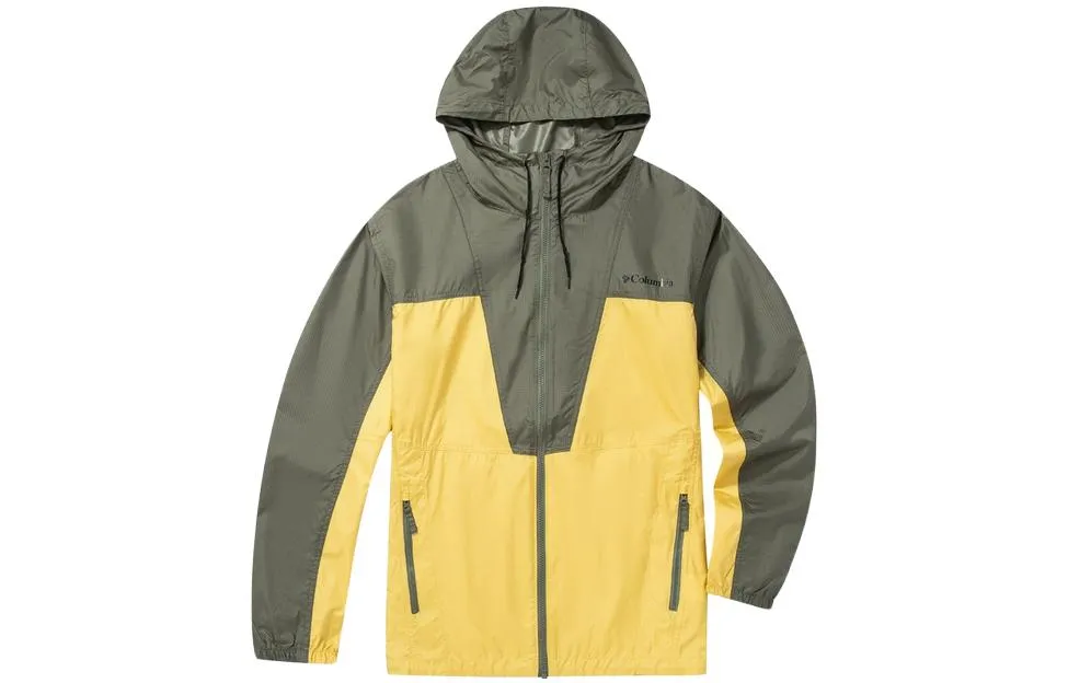 Columbia Jackets Men's Yellow Hooded Moderate Other