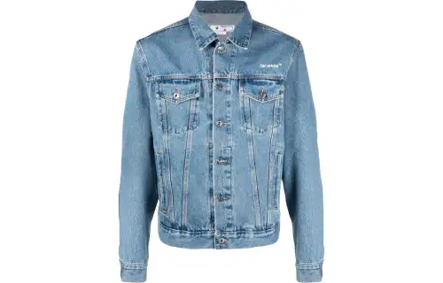 OFF WHITE Diag Tab Slim Denim Jacket