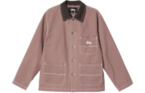 Stussy Denim Jackets Men's Thickened Straight Fit