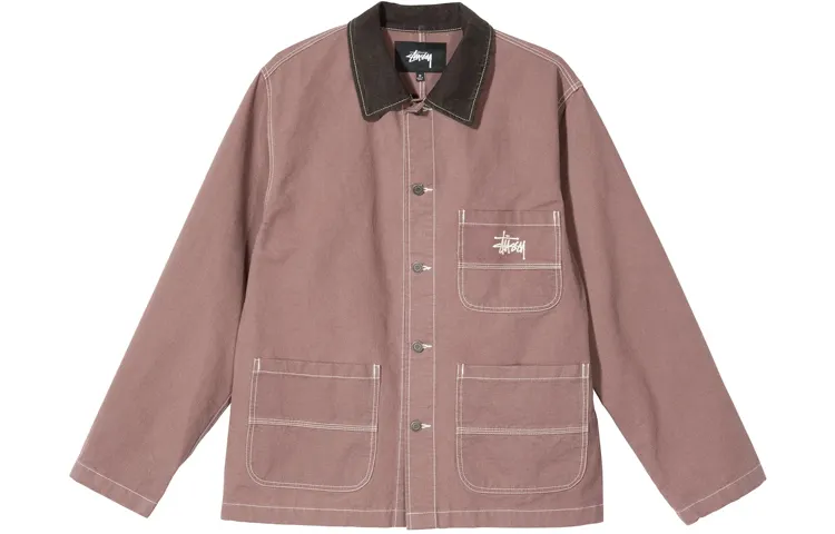 Stussy Denim Jackets Men's Thickened Straight Fit