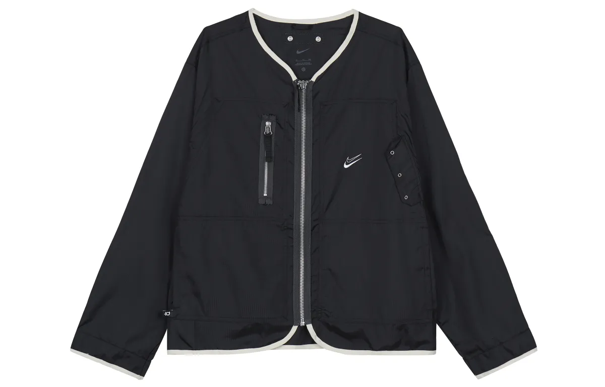 Nike Jackets Men's Black V-neck Moderate Other
