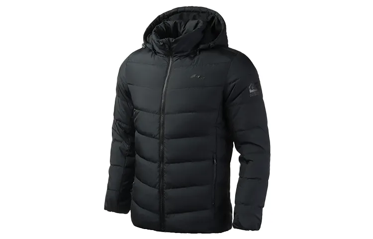 Li Ning Down Jacket Men's New Standard Black