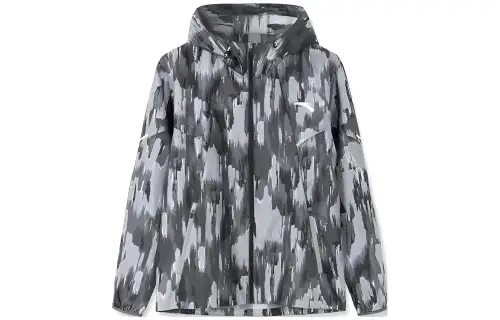 ANTA Running Collection Jackets Men's Black Hooded Moderate Other