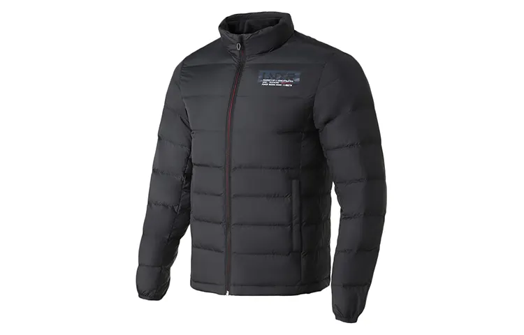 Li Ning Down Jackets Men's Black Stand Collar Moderate Other