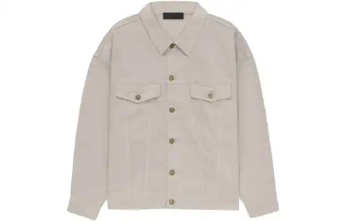 Fear Of God Essentials Logo appliqué Denim Shirt Jacket