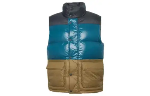 Converse Down Vests Men's Multicolor Stand Collar Moderate Other