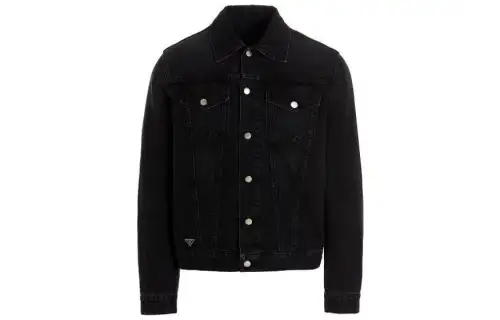 PRADA Triangle logo Denim Blouson Jacket