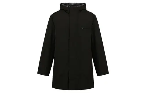 PRADA Down Jackets Men's Black Stand Collar Moderate