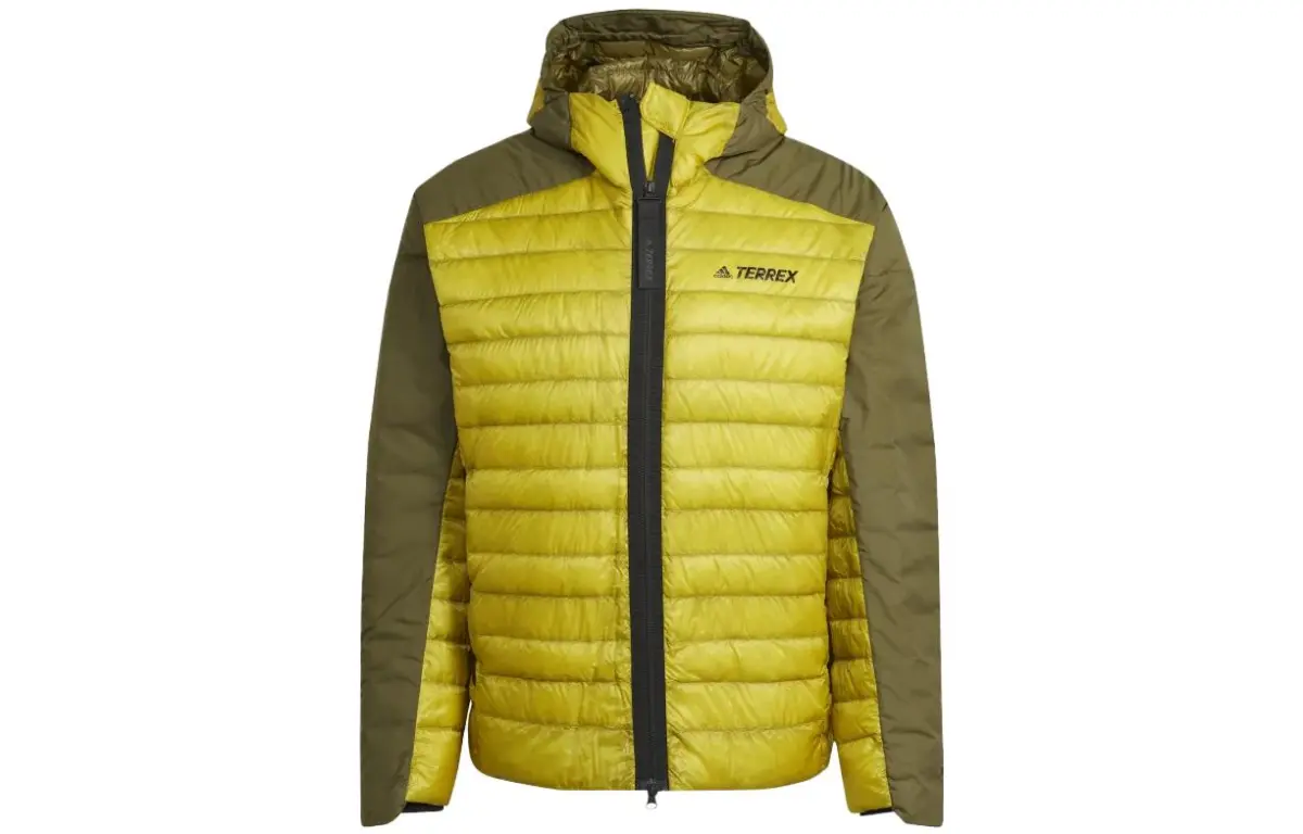 Adidas Jackets Men's Pulse Olive Hooded Thickened Other
