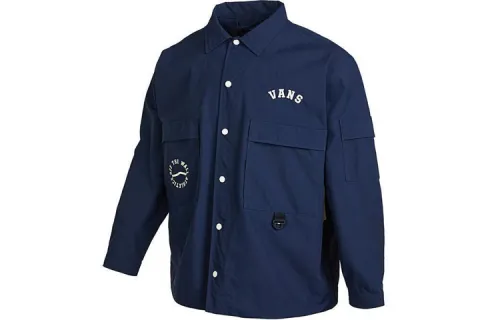 Vans Jackets Men's Dark Blue Lapel Moderate Workwear