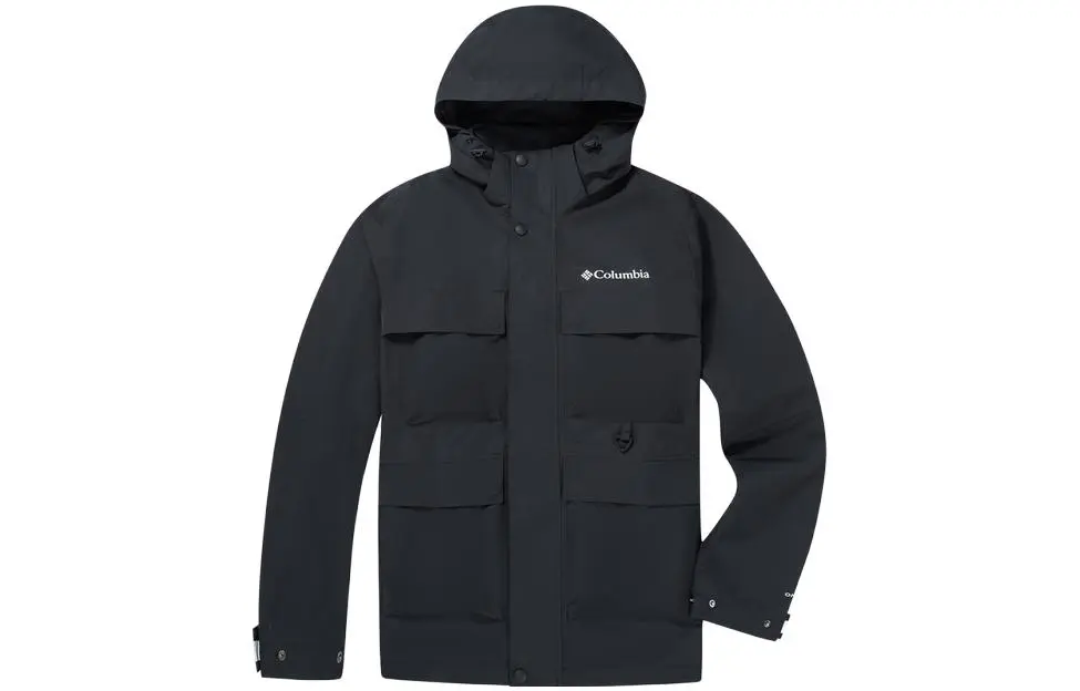 Columbia 2023 Fall Hiking Trail Running Hiking Waterproof, Windproof, And Breathable Windbreaker Jacket Men's Black
