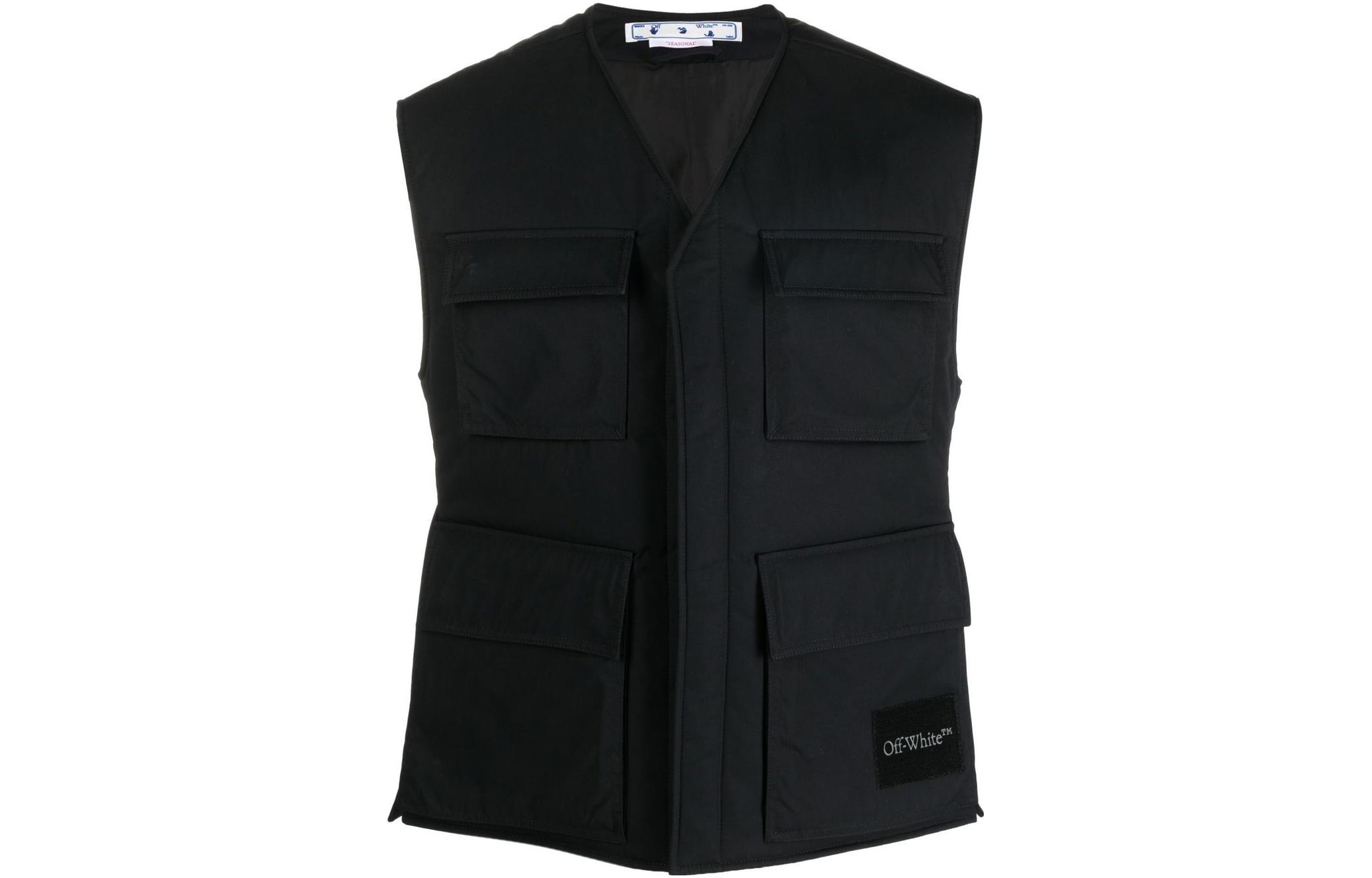 OFF-WHITE Wave Tag padded vest