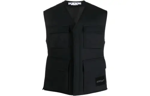 OFF-WHITE Wave Tag padded vest