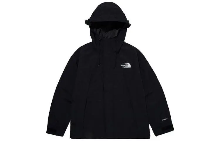 THE NORTH FACE Outdoor Hiking Waterproof And Windproof Windbreaker Jacket Men's Black