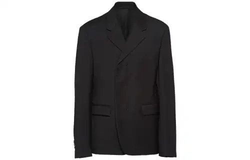 single-breasted wool blazer