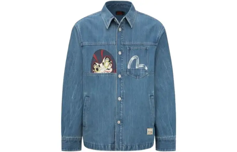 EVISU Denim Jacket Men's Denim Blue