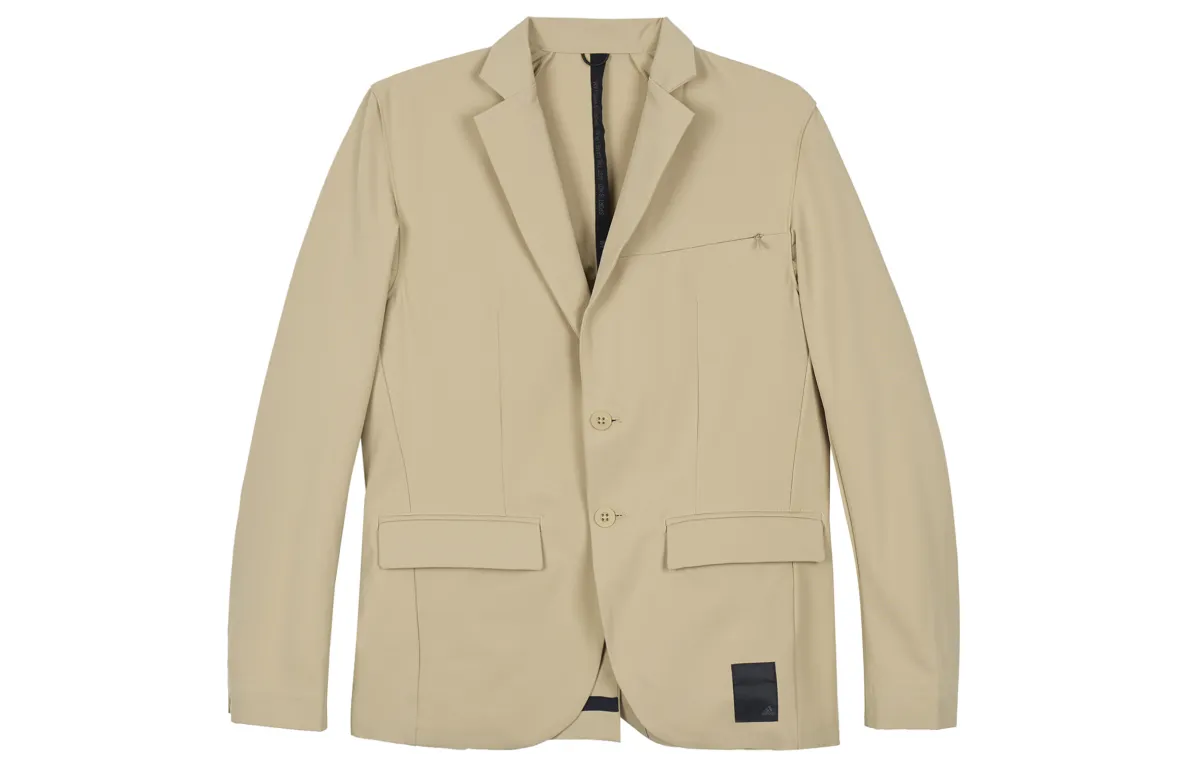 Adidas Business Suits Men's Light Khaki Suit Collar Moderate Other