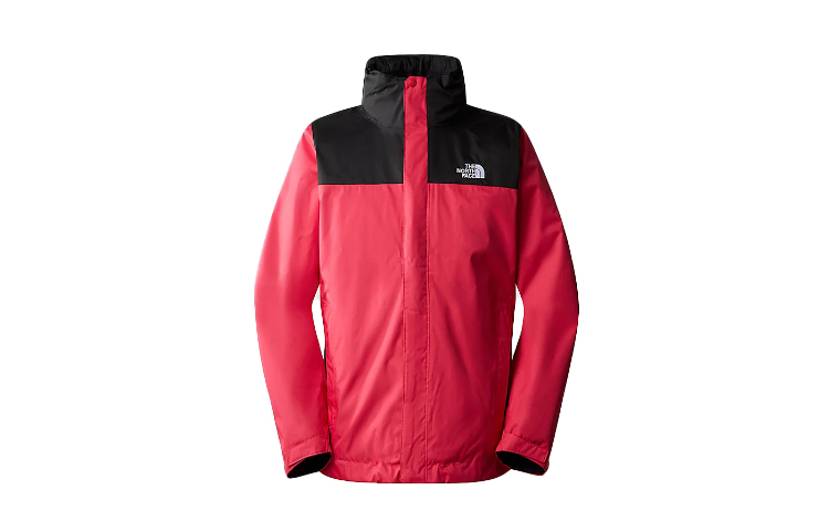 Мужская куртка The North Face три в одном (красно-черная)