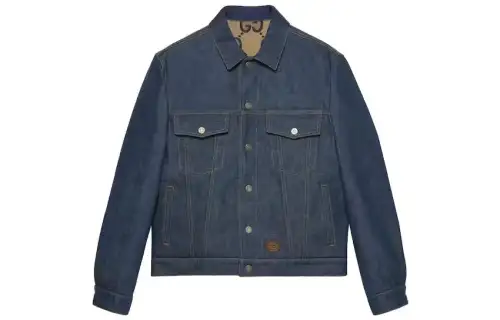 GUCCI Denim Jacket Men's Multicolor