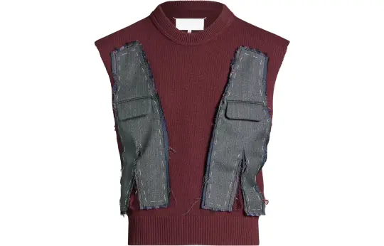 Maison Margiela Panelled Detailed Knit Vest