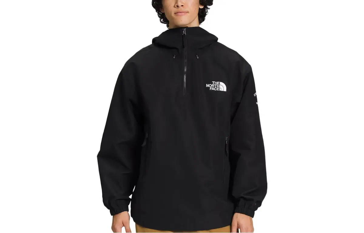 THE NORTH FACE Jackets Men's Black Hooded Moderate Straight Fit