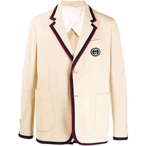 GUCCI FW21 Business Suit Coat Men's Ecru