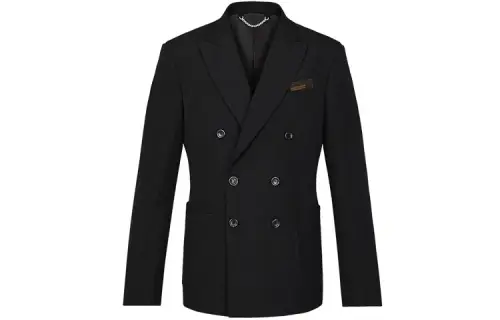 LOUIS VUITTON Business Suit Coat Men's Black