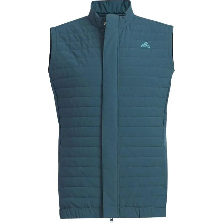 Adidas Vests Men's Green Crew Neck Moderate Other
