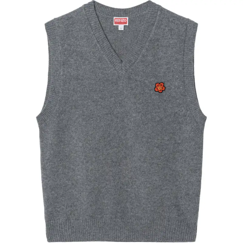 KENZO Boke Flower V Neck Knitted Vest